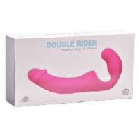 10-Speed Purple Rechargeable Strapless Strap-on, Silicone Double Ended Penis Vibrator ( 2 Vibrators )